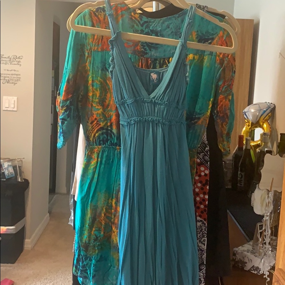 Teal dress